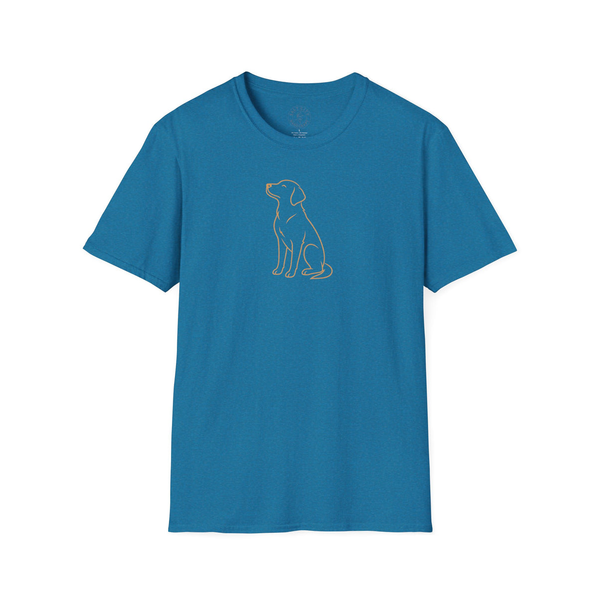 Minimal Outline Labrador T-Shirt — Simple Line Dog Tee for Pet Lovers