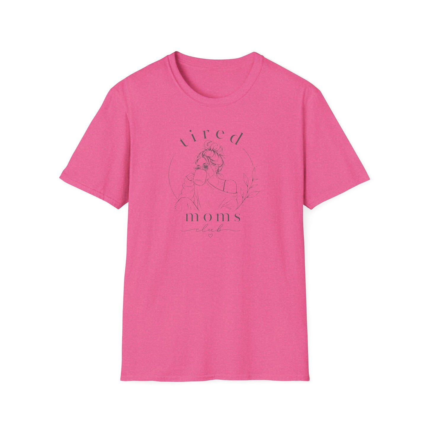 Tired Moms Tee — Minimal Coffee & Mom Life Graphic T-Shirt