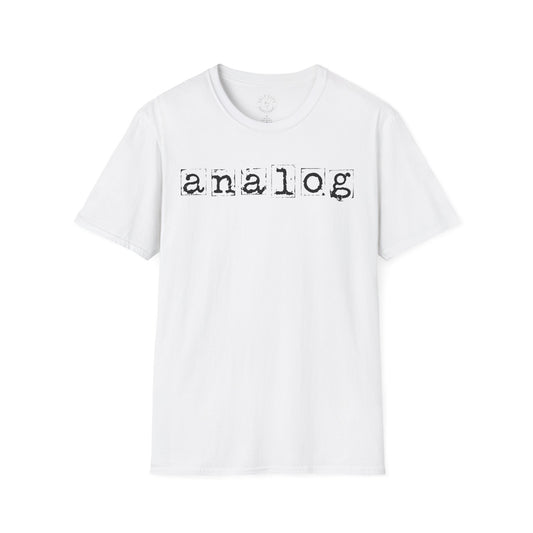 Analog Typewriter Graphic T-Shirt — Vintage Retro Tech Tee