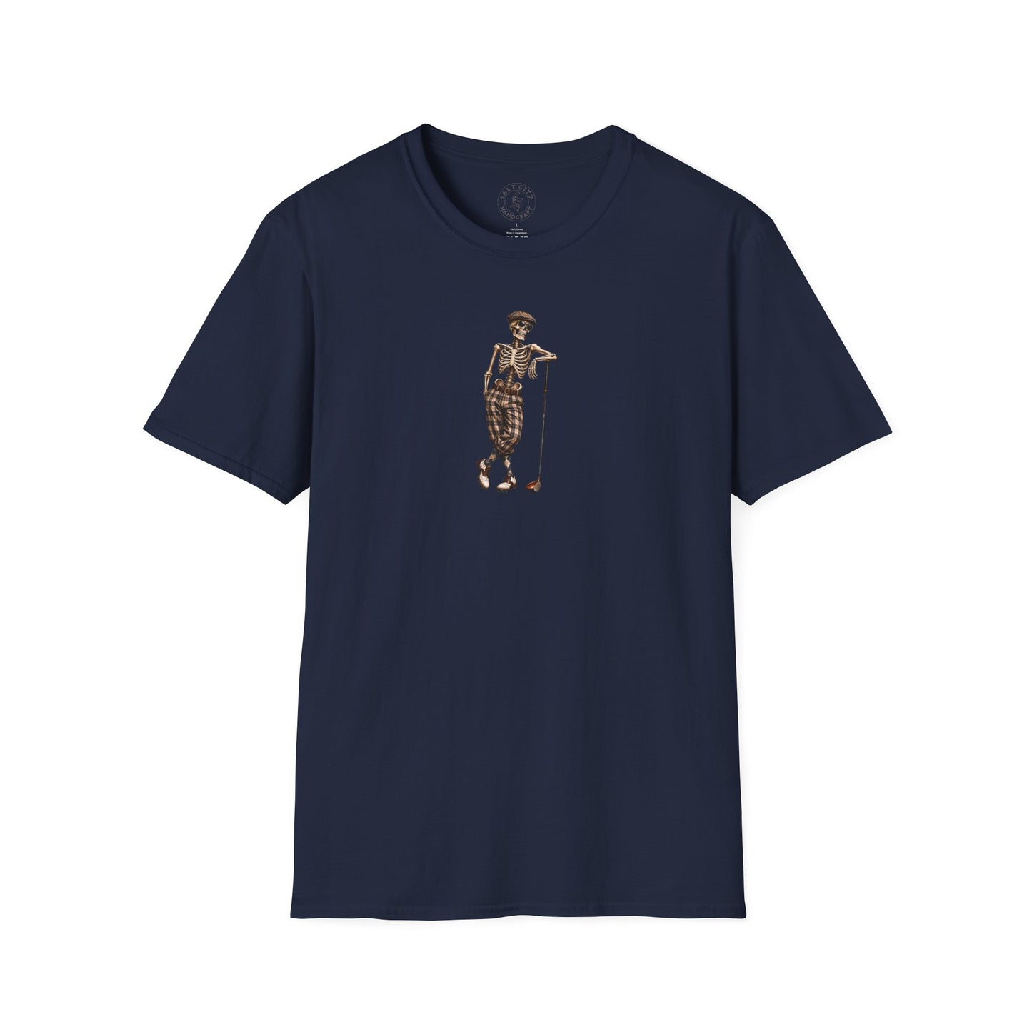 Vintage Golf Skeleton T-Shirt — Retro Golfer Graphic Tee