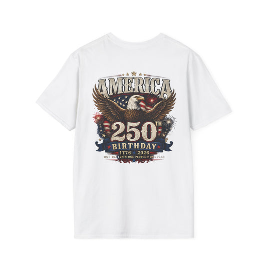 America 250th Birthday T-Shirt — Patriotic Eagle 1776–2026 Celebration Tee