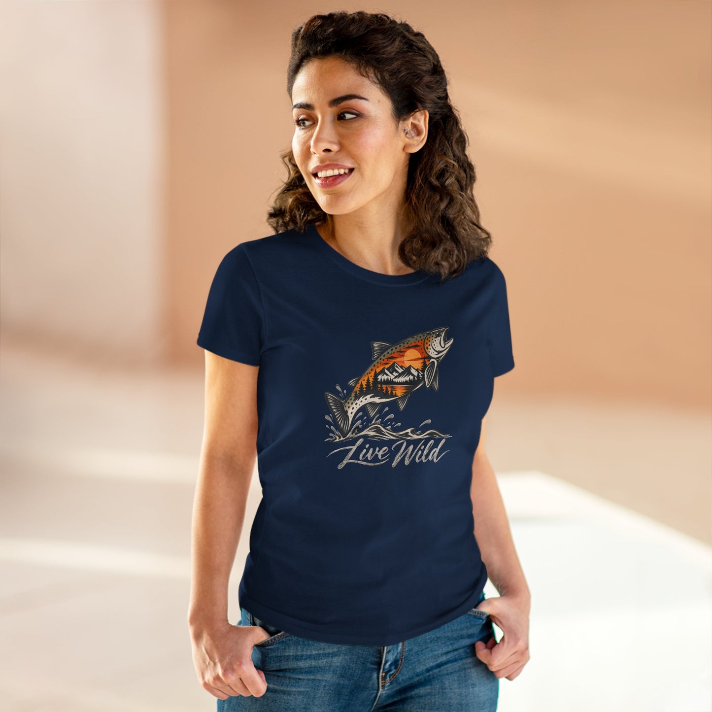Women's Midweight Fishing Cotton Tee