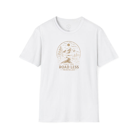 Road Less Traveled Mountain T‑Shirt — 'Take the Road Less' Adventure Tee