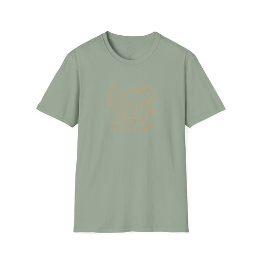 Distressed ‘Head for the Hills’ Mountain Graphic T-Shirt