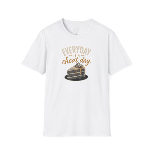 Everyday Is a Cheat Day T-Shirt — Funny Cake Dessert Lover Tee