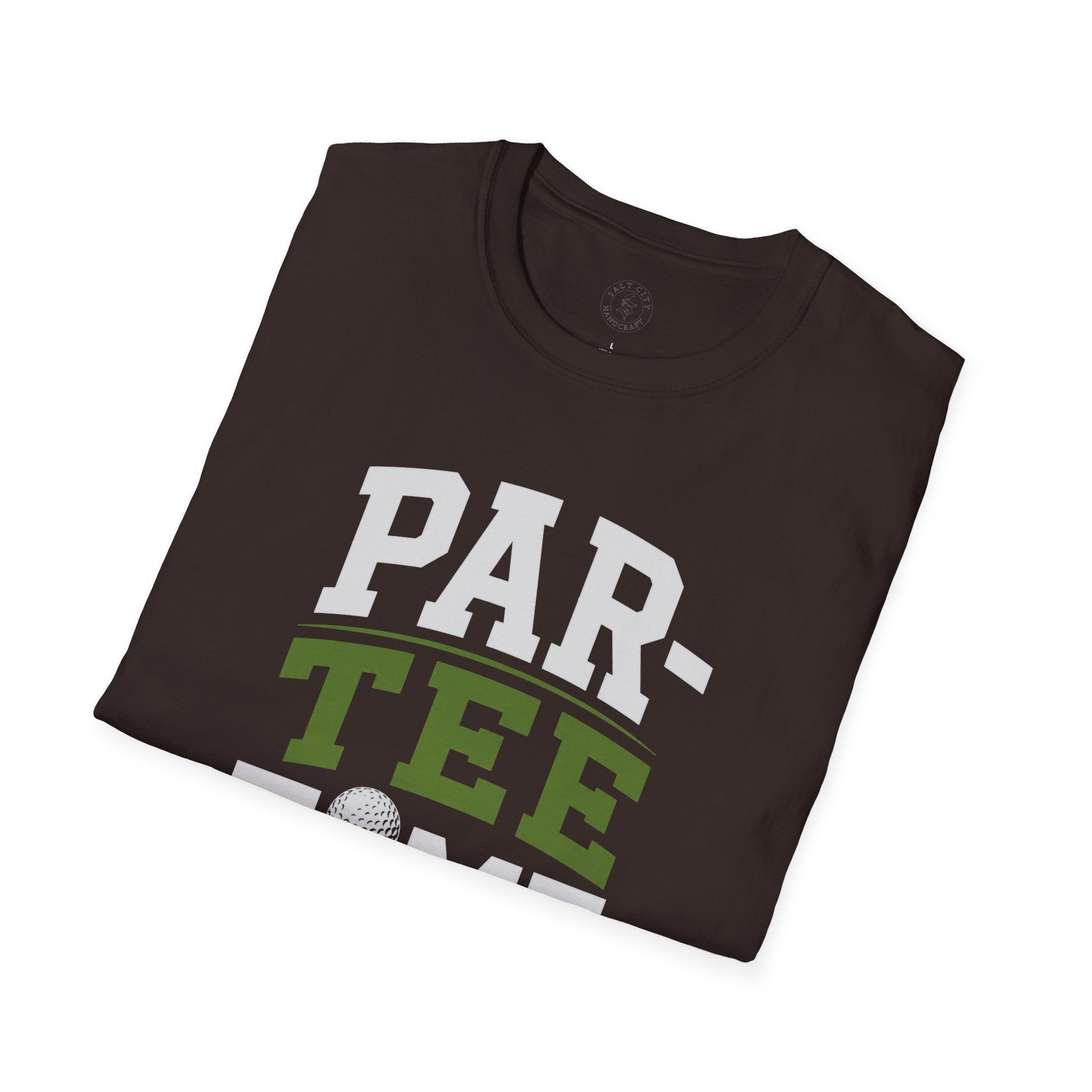 Par-Tee Time Golf T-Shirt — Funny Golf Shirt with Tee & Ball Design