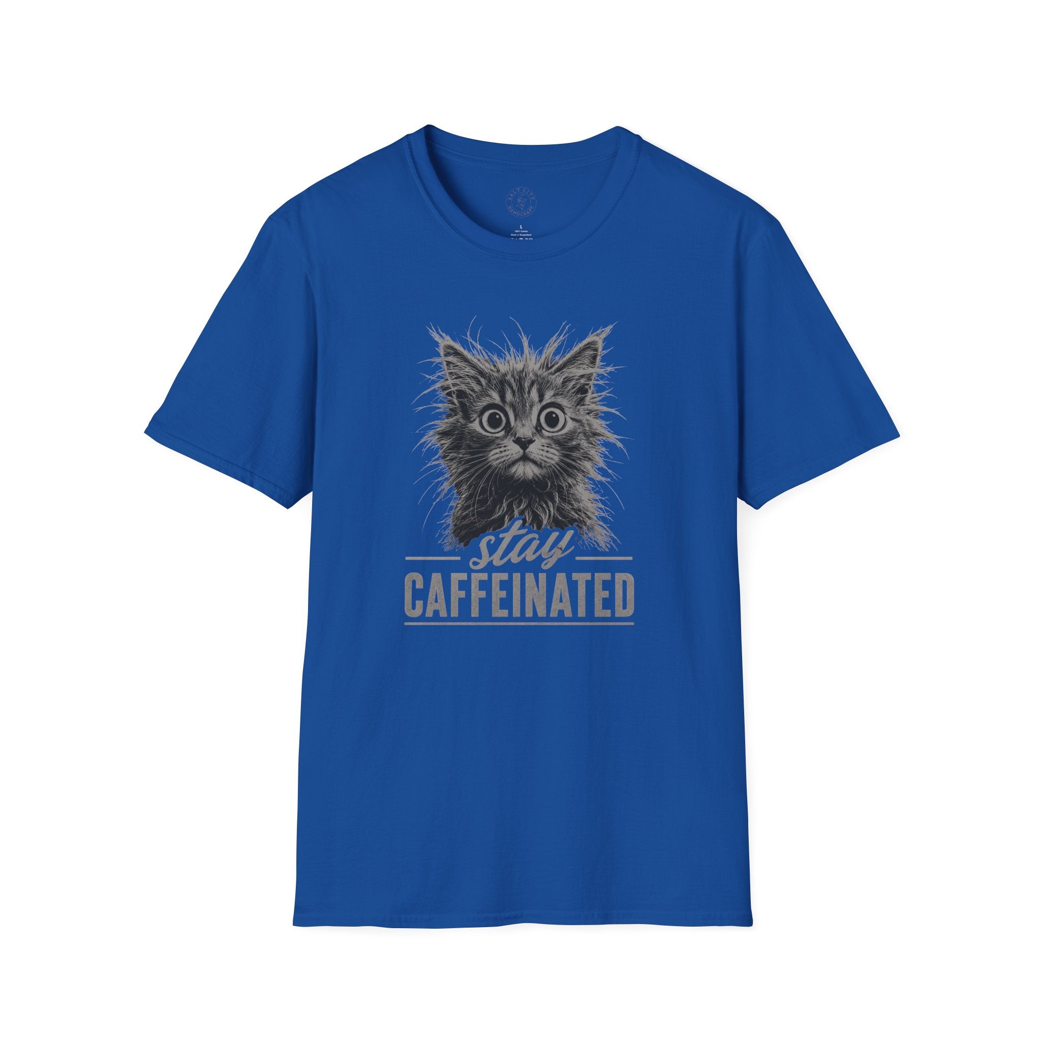Stay Caffeinated Cat T-Shirt | Cat Tee