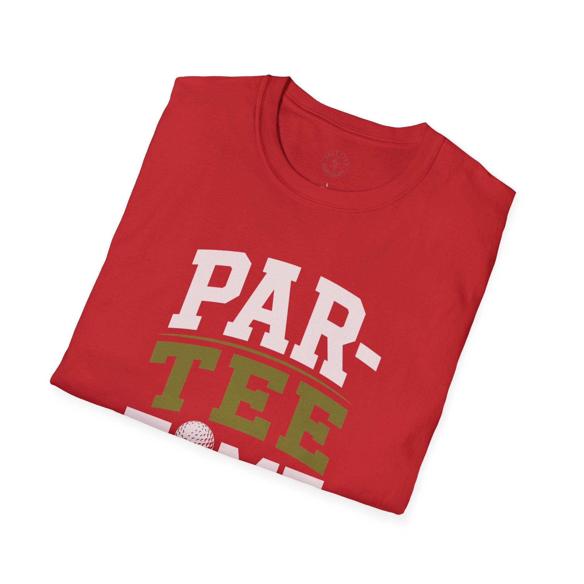 Par-Tee Time Golf T-Shirt — Funny Golf Shirt with Tee & Ball Design