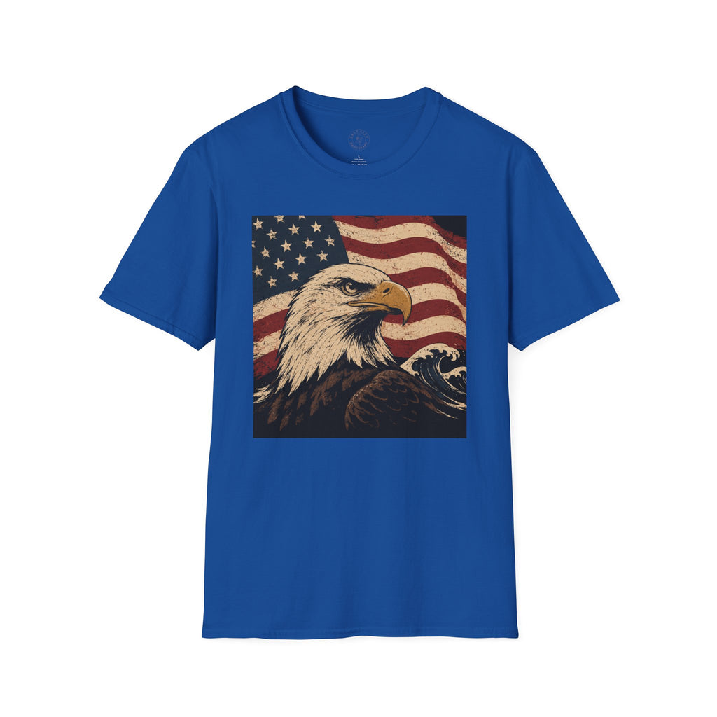 Patriotic Eagle T‑Shirt | American Flag Bald Eagle Graphic Tee