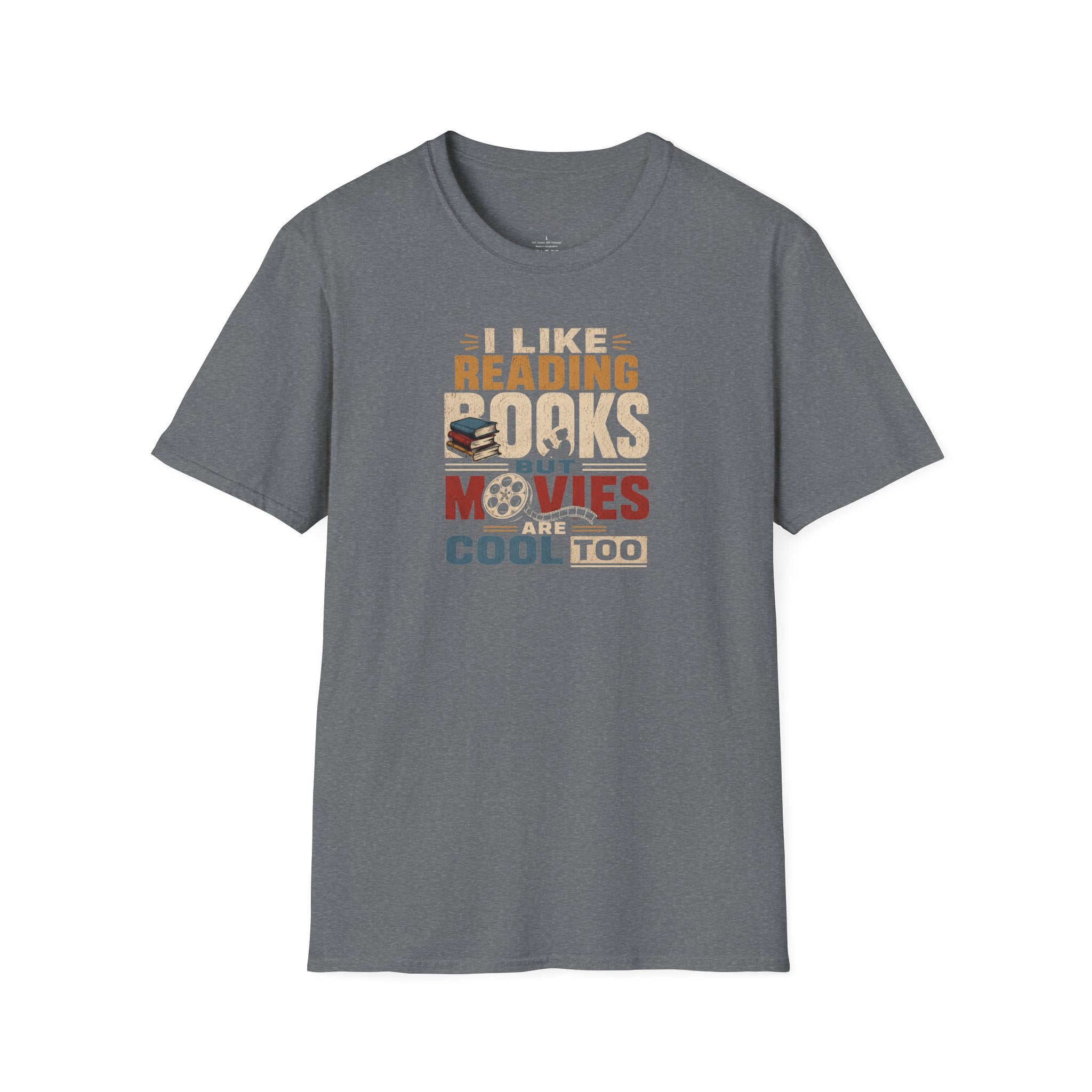 Books Unisex Softstyle T-Shirt | Funny Books And Movies Tee