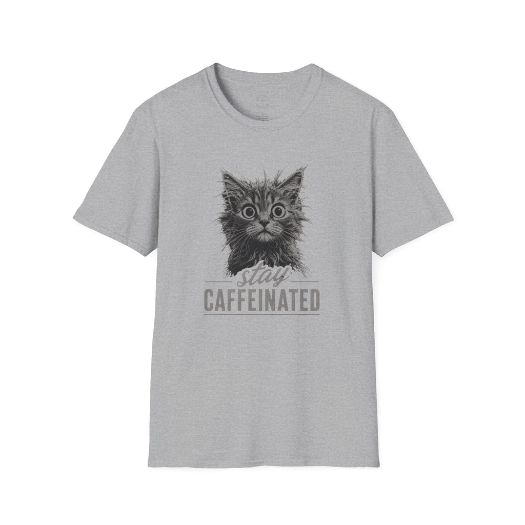Stay Caffeinated Cat T-Shirt | Cat Tee