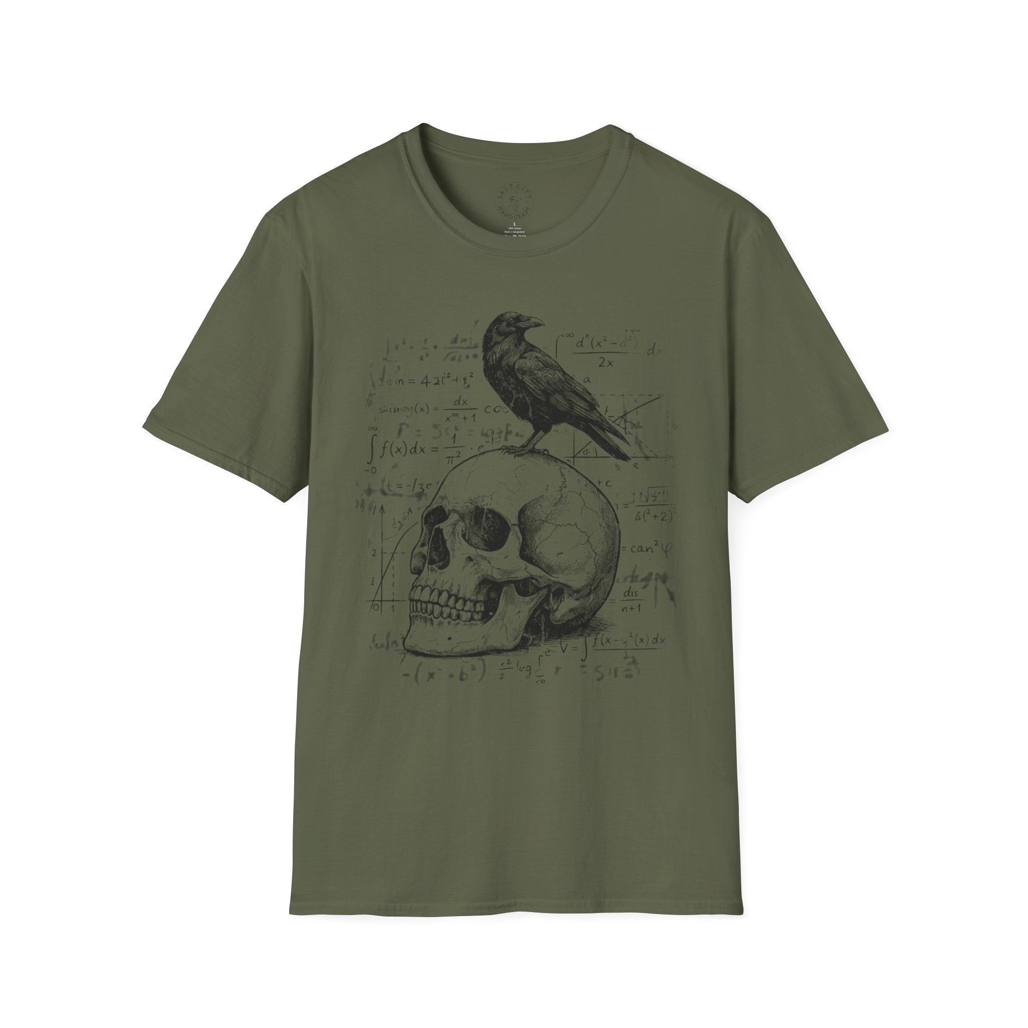 Raven Skull Graphic Tee | Skull T-Shirt | Raven Tee