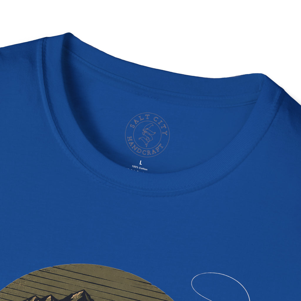 Fishing T-Shirt — 'Hooked' Rainbow Trout Graphic Tee