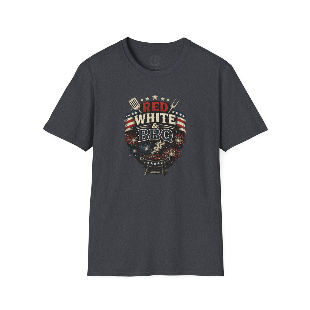 Red, White & BBQ T-Shirt — Patriotic 4th of July Grill Tee