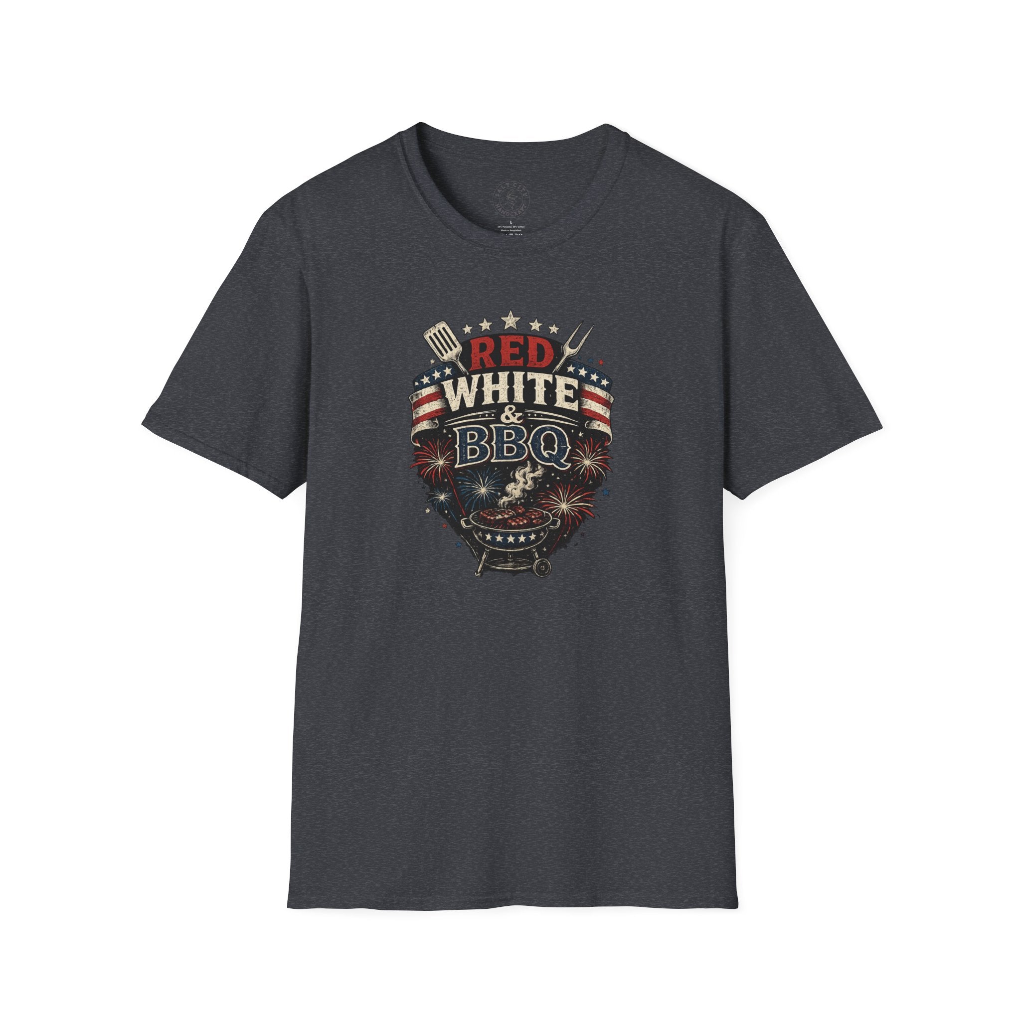 Red, White & BBQ T-Shirt — Patriotic 4th of July Grill Tee