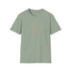 Minimal Outline Labrador T-Shirt — Simple Line Dog Tee for Pet Lovers
