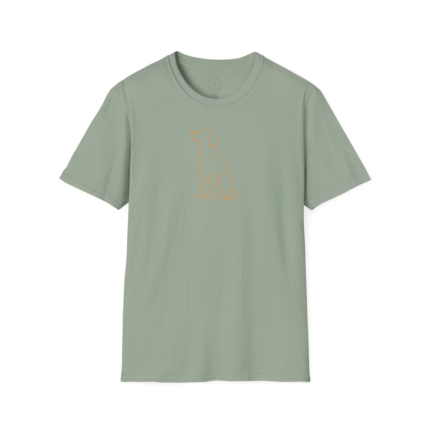 Minimal Outline Labrador T-Shirt — Simple Line Dog Tee for Pet Lovers