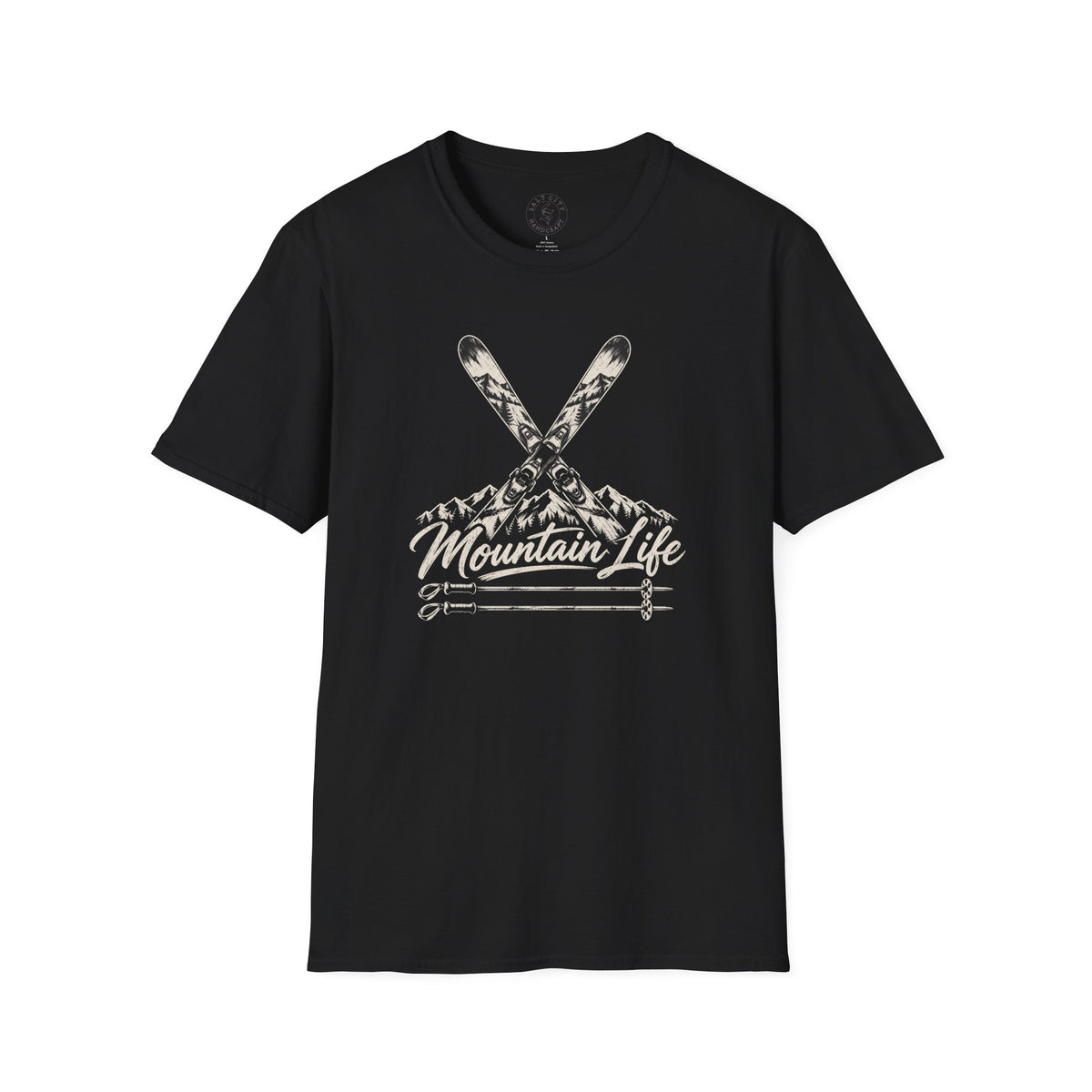 Mountain Life Ski T-Shirt - Retro Skiing Graphic - Unisex