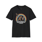 This Is Prolly My Awesomest T-Shirt — Funny Retro Rainbow Animal Graphic Tee