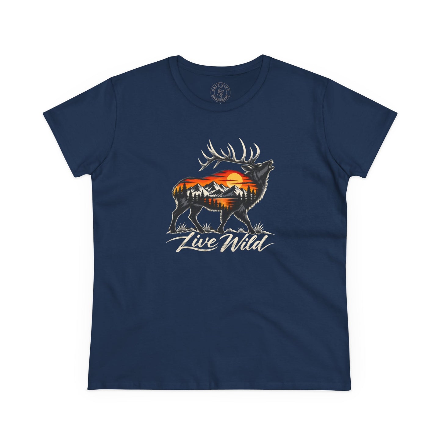 Women's Midweight Elk Cotton Tee
