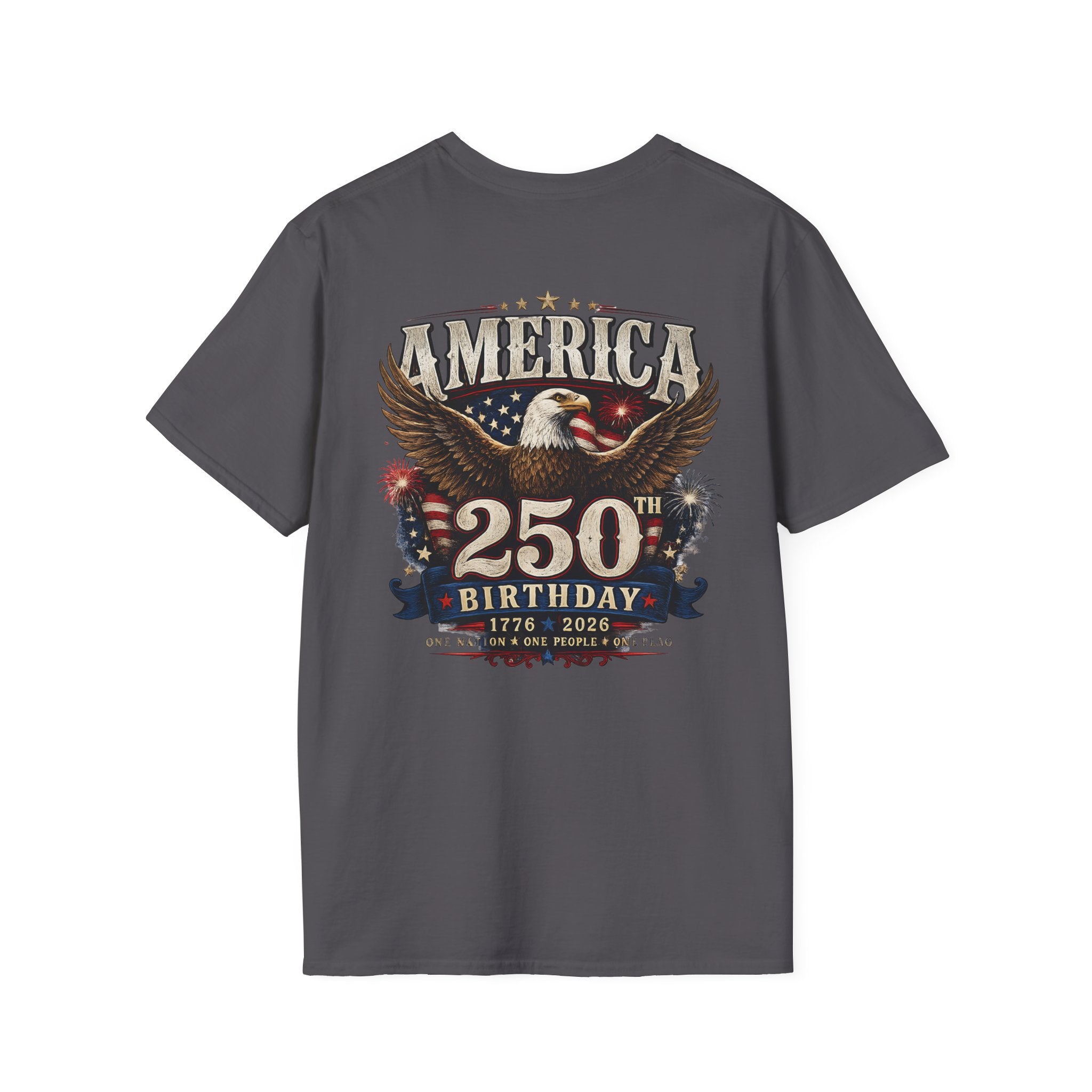 America 250th Birthday T-Shirt — Patriotic Eagle 1776–2026 Celebration Tee