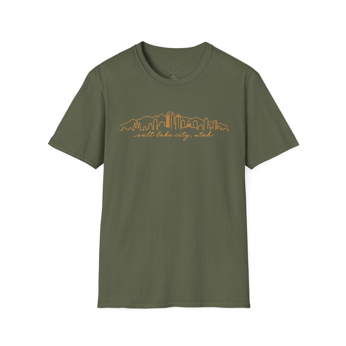 Salt Lake City Skyline T-Shirt — Minimalist Mountain City Tee