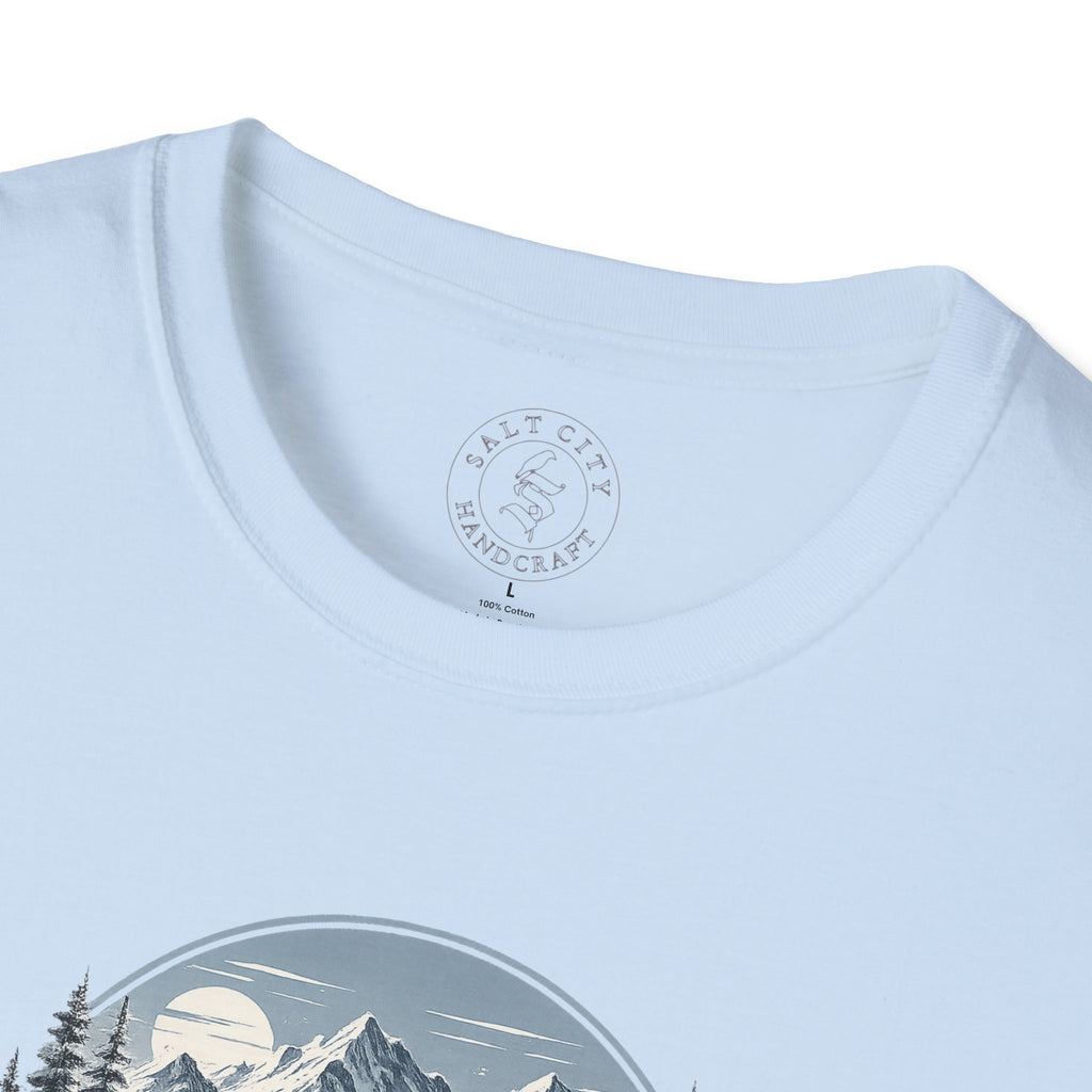 Women's Powder Before Work Ski T-Shirt |  Snowboarding Skiing Mountain Graphic Tee | Unisex Tee