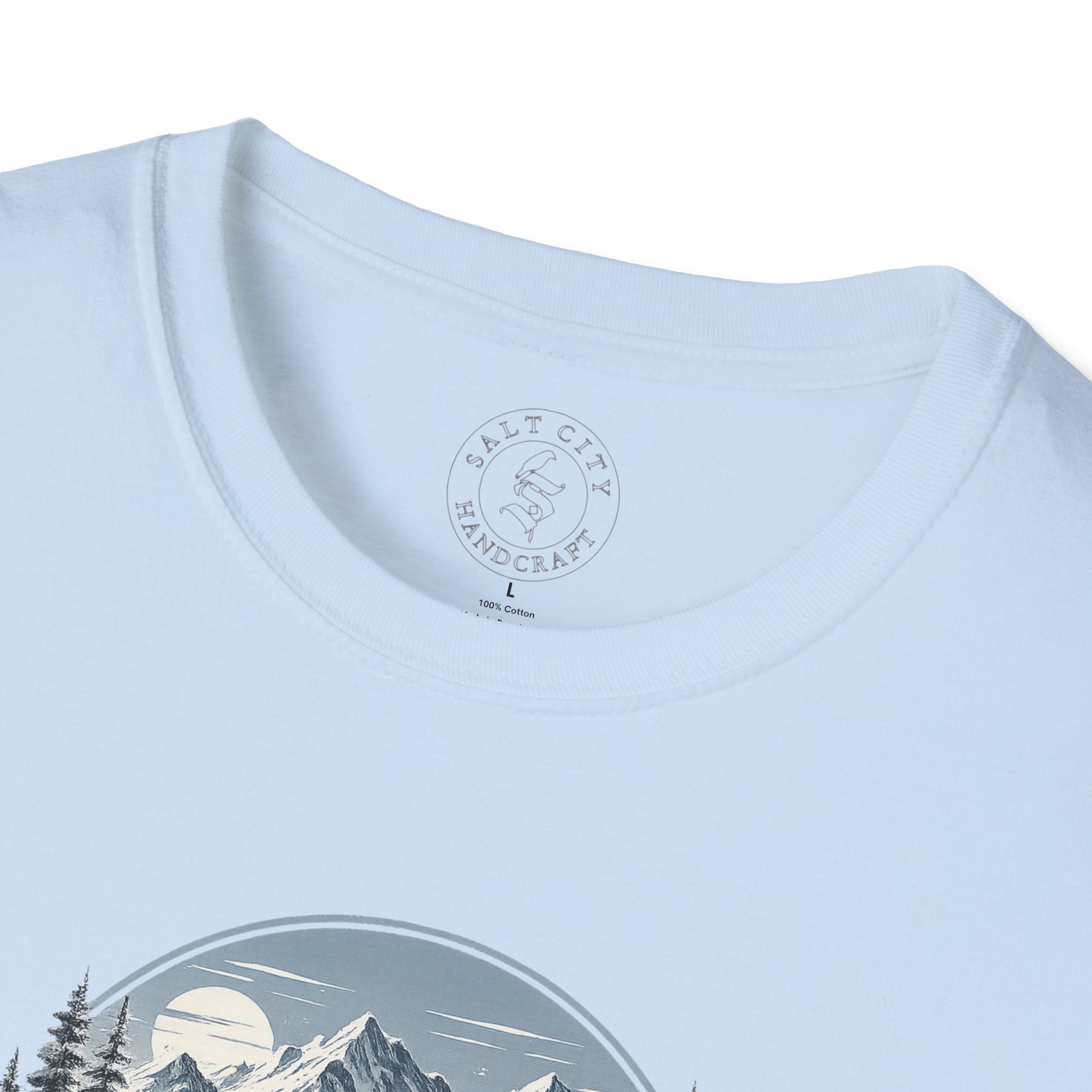 Women's Powder Before Work Ski T-Shirt |  Snowboarding Skiing Mountain Graphic Tee | Unisex Tee