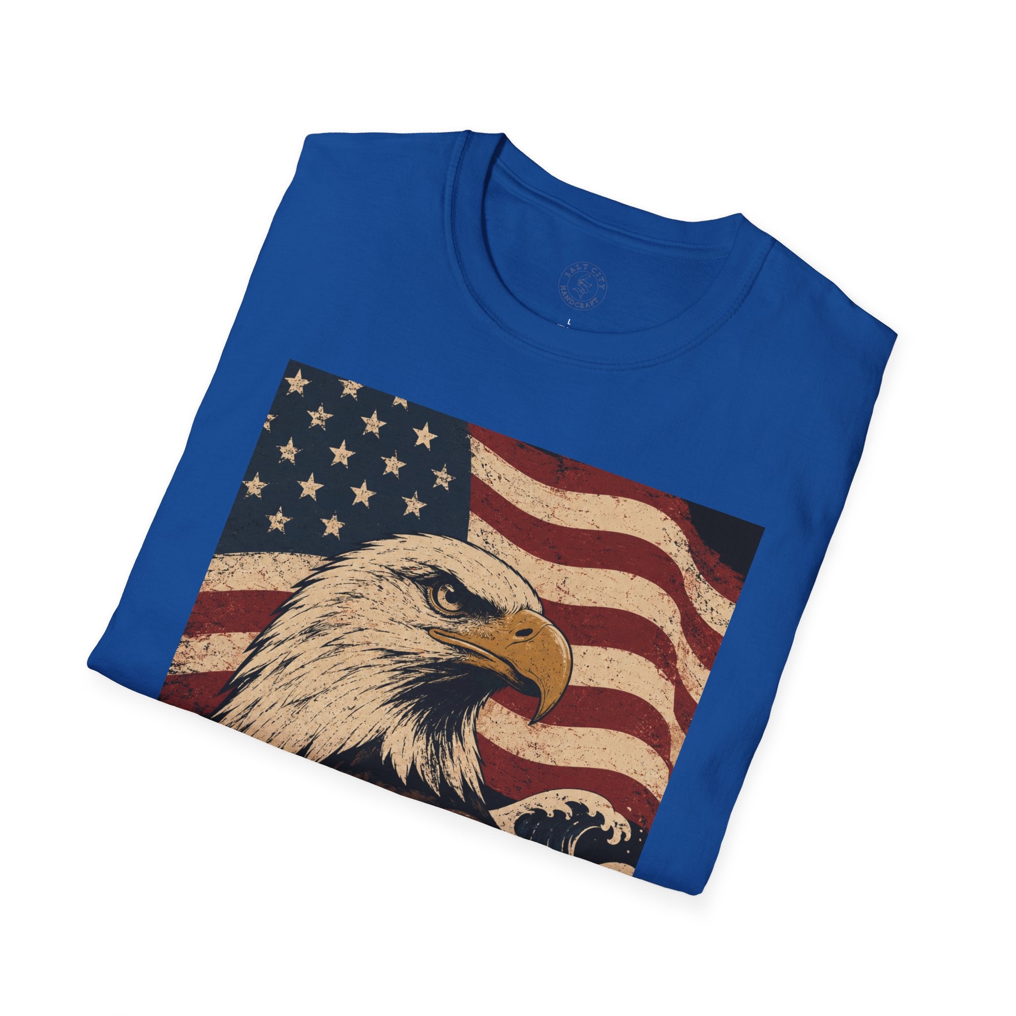 Patriotic Eagle T‑Shirt | American Flag Bald Eagle Graphic Tee