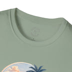 Calm Paradise Sunset T-Shirt — Tropical Beach Graphic Tee