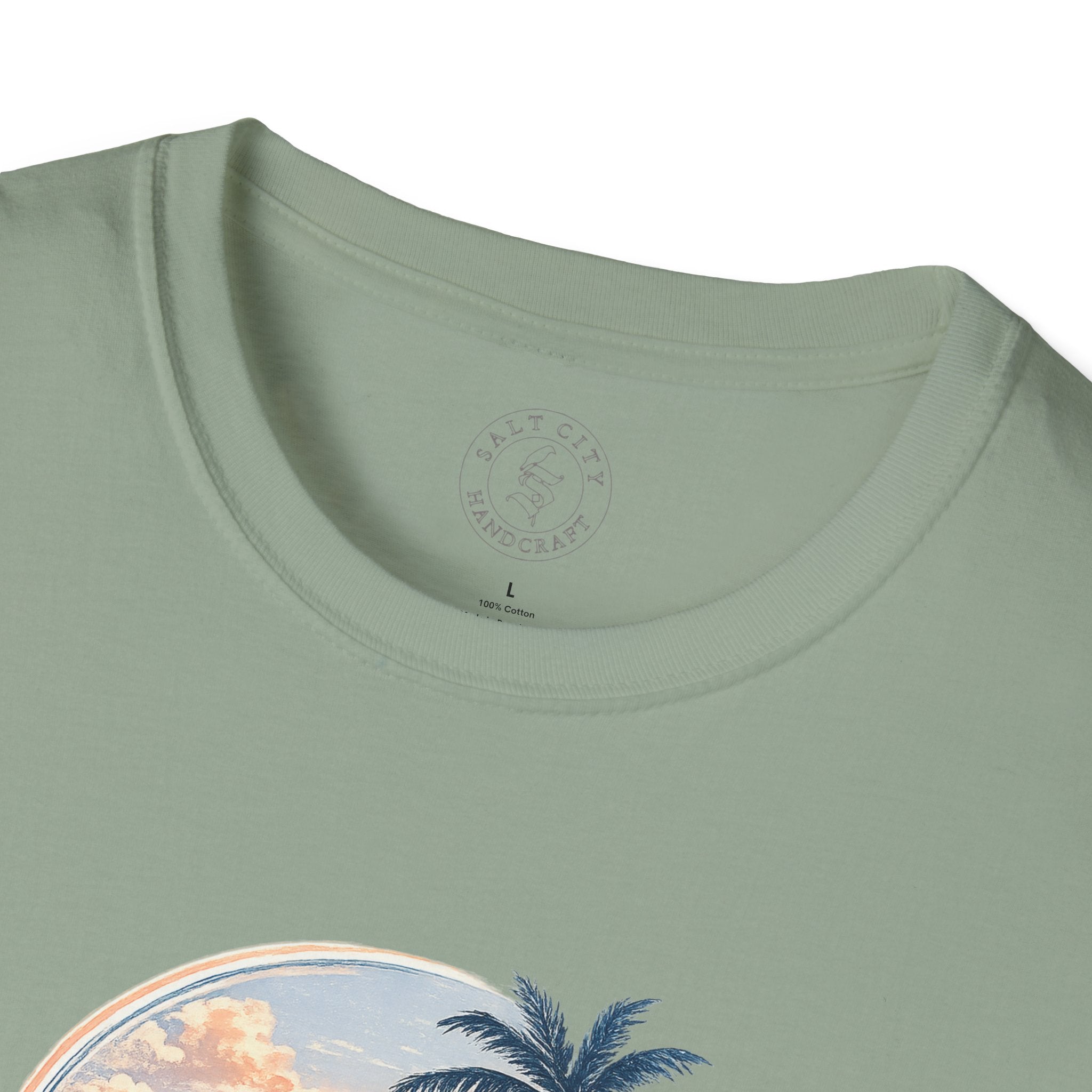 Calm Paradise Sunset T-Shirt — Tropical Beach Graphic Tee