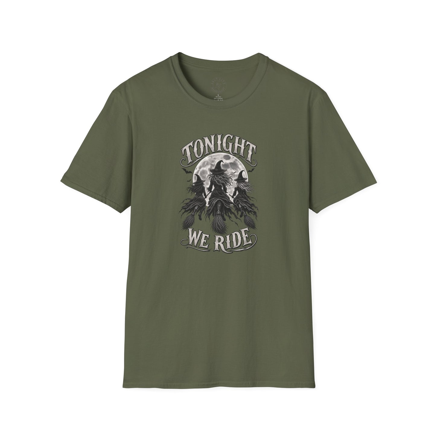 Halloween Witch Riders T‑Shirt - "Tonight We Ride" Vintage Moonlit Witch Design
