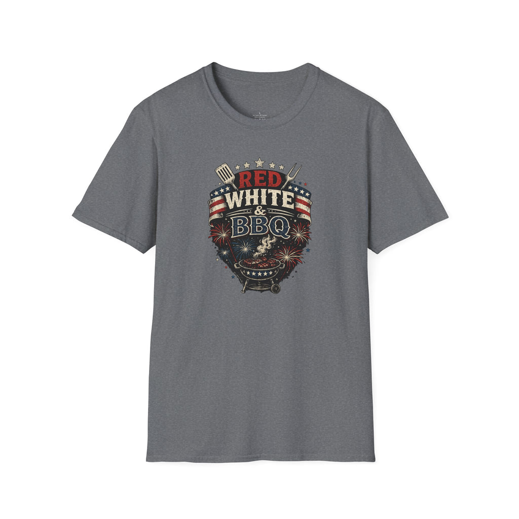 Red, White & BBQ T-Shirt — Patriotic 4th of July Grill Tee