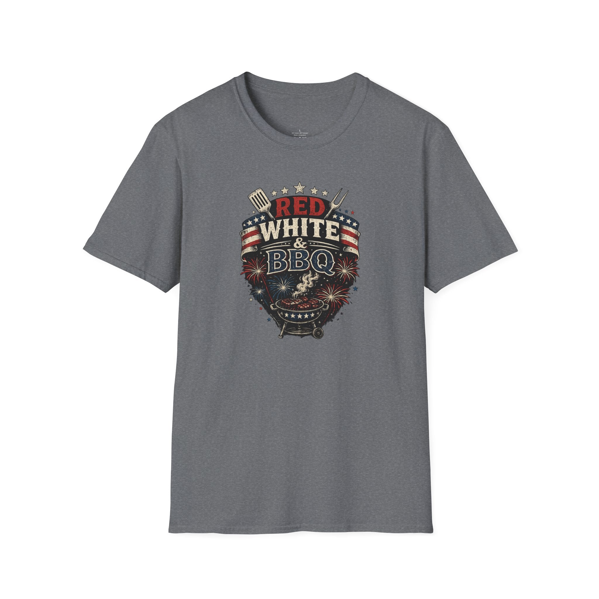 Red, White & BBQ T-Shirt — Patriotic 4th of July Grill Tee