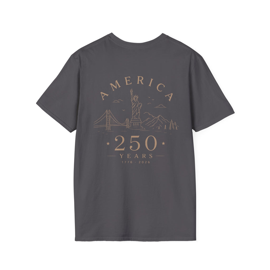 America 250 Years Commemorative T-Shirt | Minimal Patriotic Tee