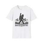 Backcountry Sasquatch T-Shirt — Mountain Skiing Bigfoot Outdoor Tee