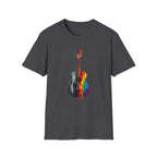 Acoustic Guitar Paint T-Shirt | Acoustic Guitar Shirt