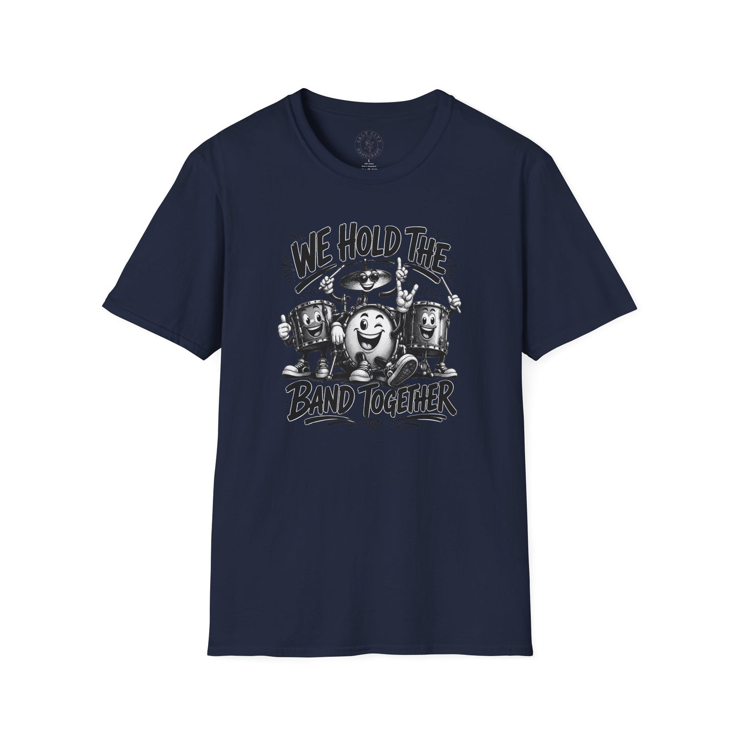 We Hold The Band Together T-Shirt — Vintage Music Cartoon Tee