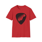 Guitar Pick with Electric Guitar Headstock T-Shirt | Guitar Tee