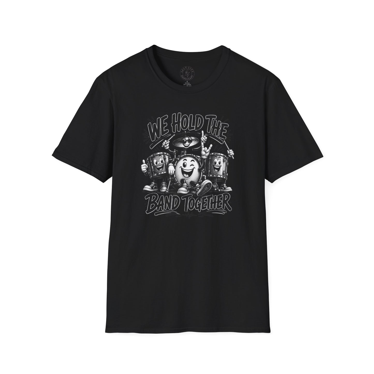 We Hold The Band Together T-Shirt — Vintage Music Cartoon Tee