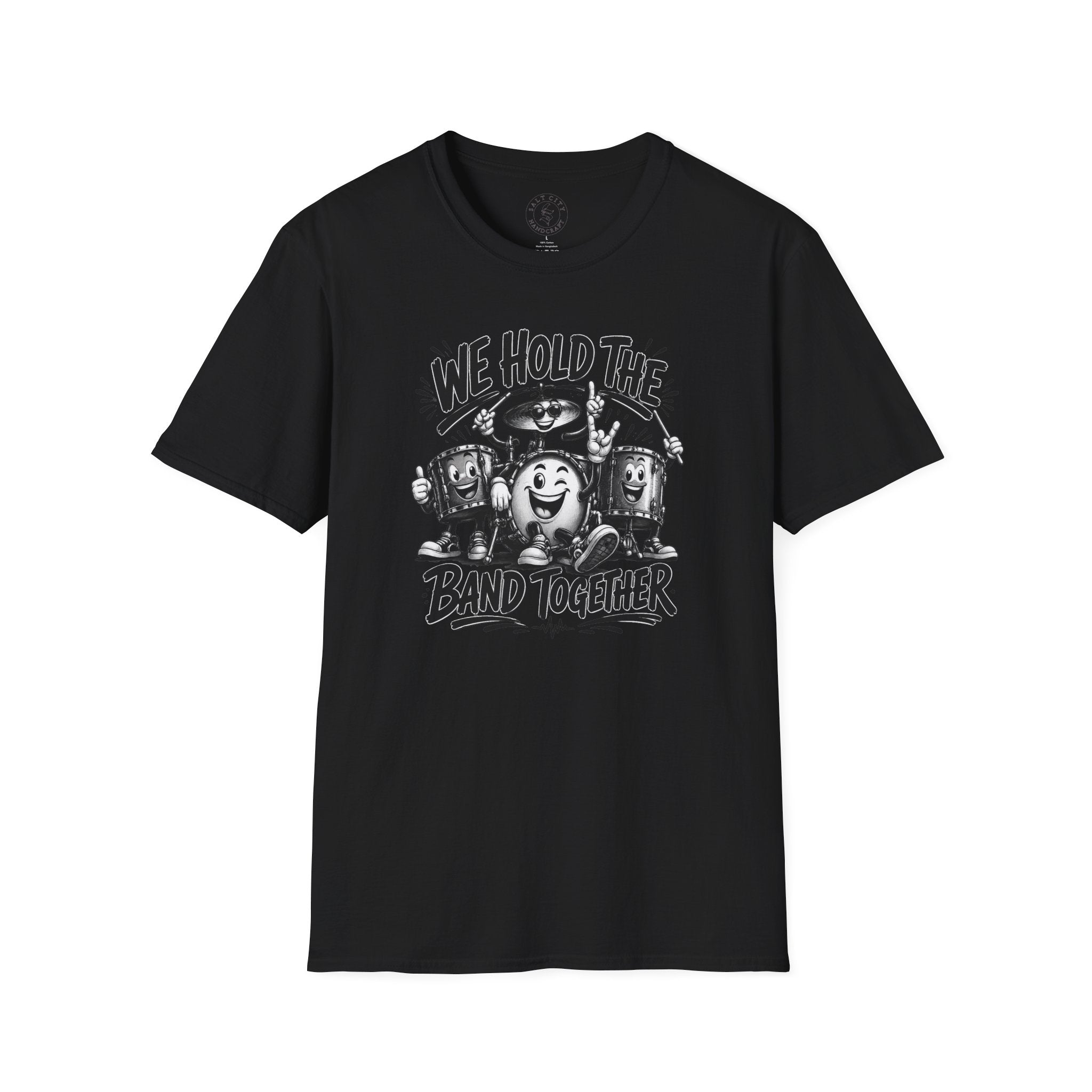 We Hold The Band Together T-Shirt — Vintage Music Cartoon Tee