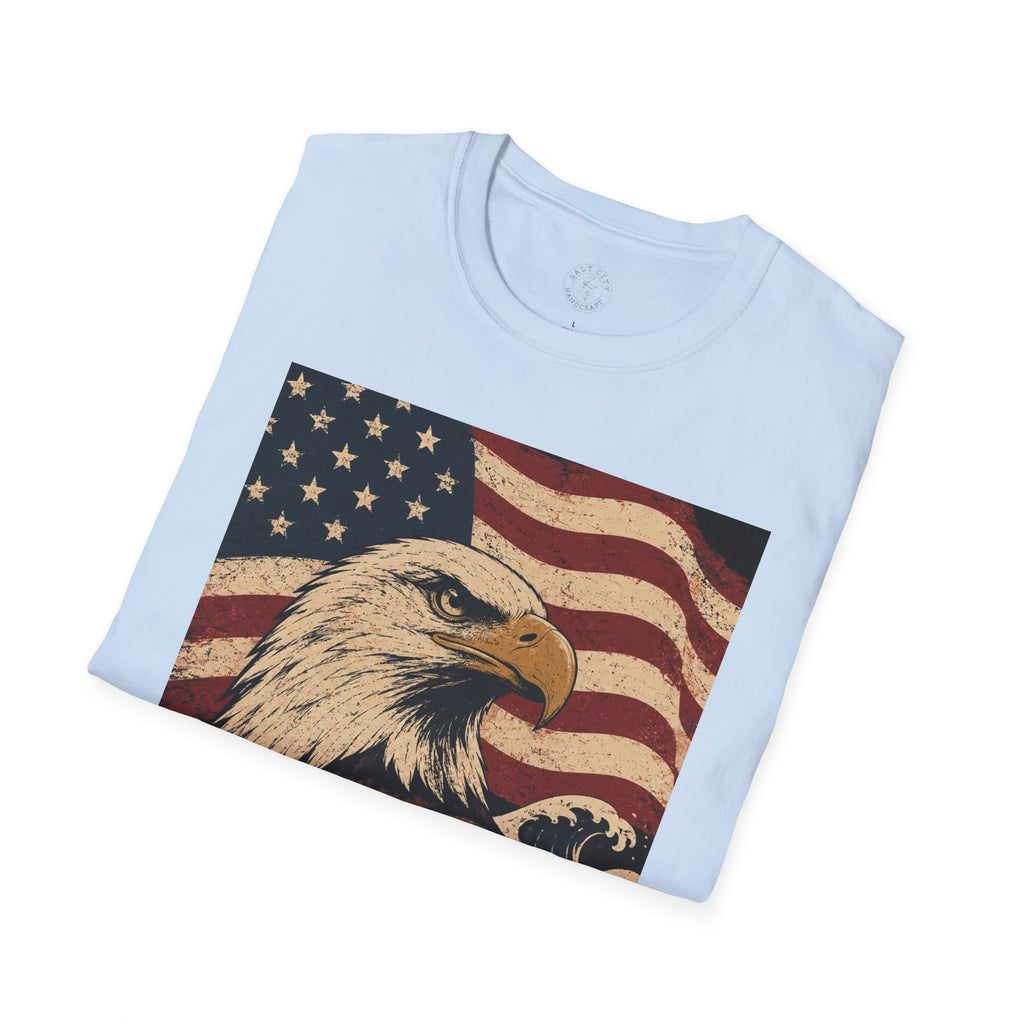Patriotic Eagle T‑Shirt | American Flag Bald Eagle Graphic Tee
