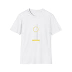 Minimal Acoustic Guitar Graphic T-Shirt | Yellow Guitar Strings