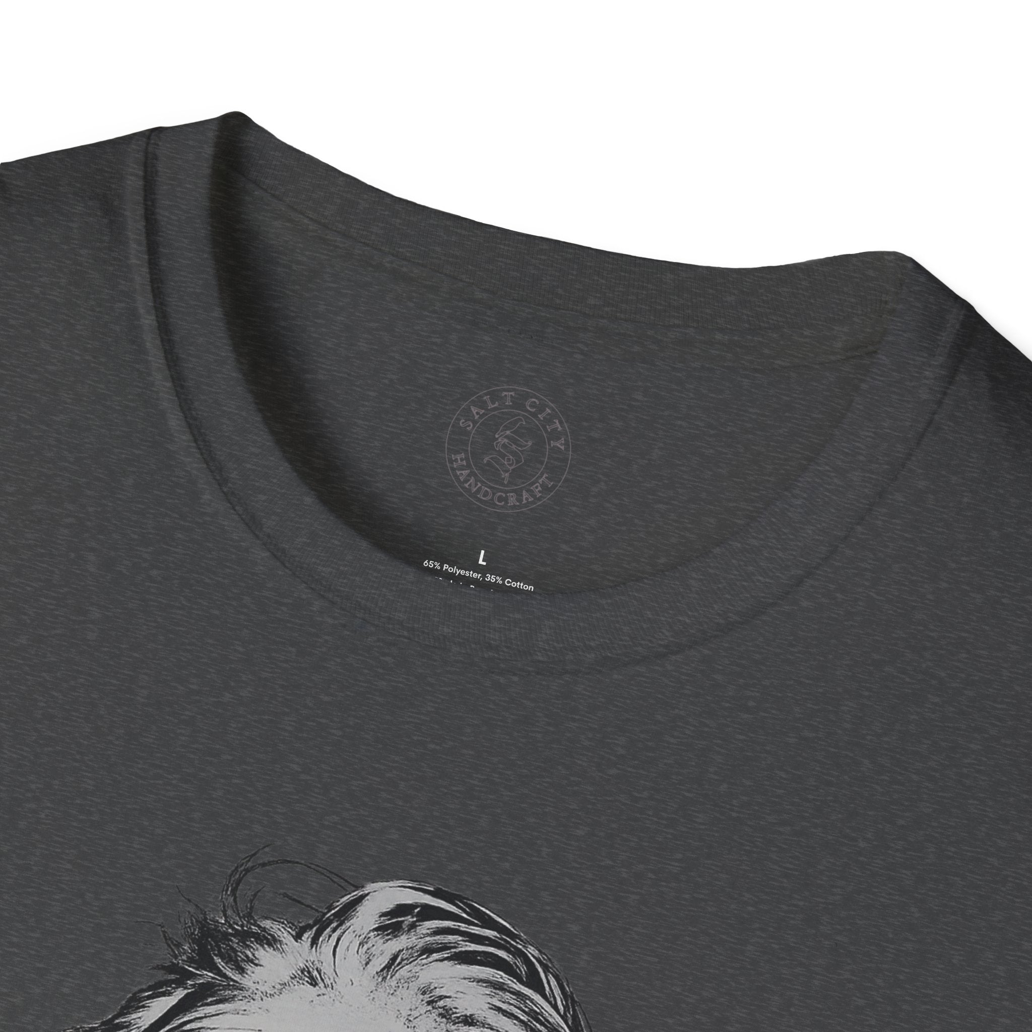 Stay Caffeinated T-Shirt — Funny Coffee Tee with Einstein Sketch