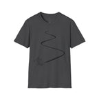 Skier Carving Turns T-Shirt | Minimal Ski Line Art