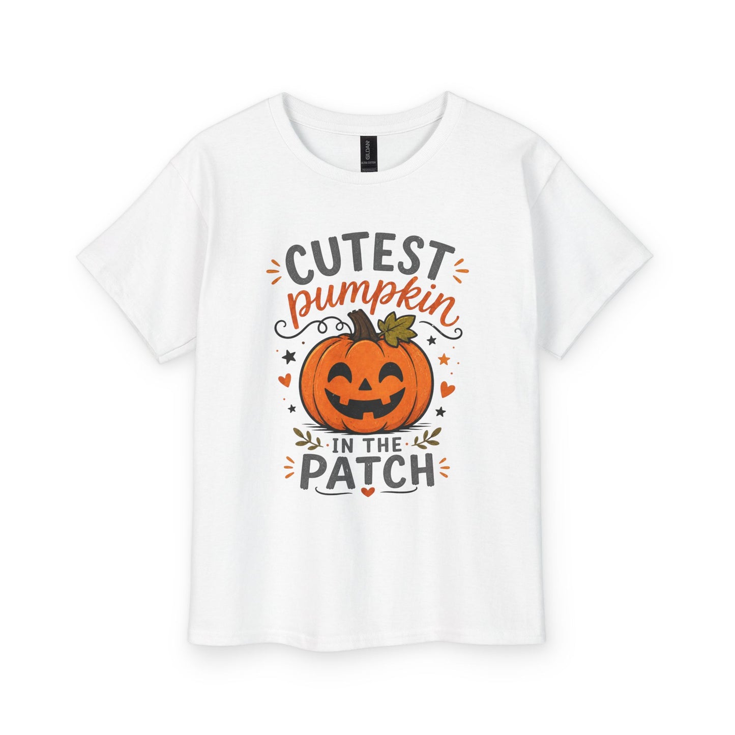 Youth Tee — "Cutest Pumpkin in the Patch" Halloween Kids Shirt