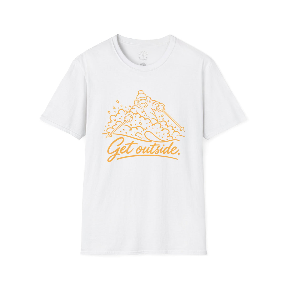 Outdoors T-Shirt — Get Outside Mountain Graphic Outdoor Adventure Tee