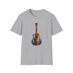 Acoustic Guitar Paint T-Shirt | Acoustic Guitar Shirt