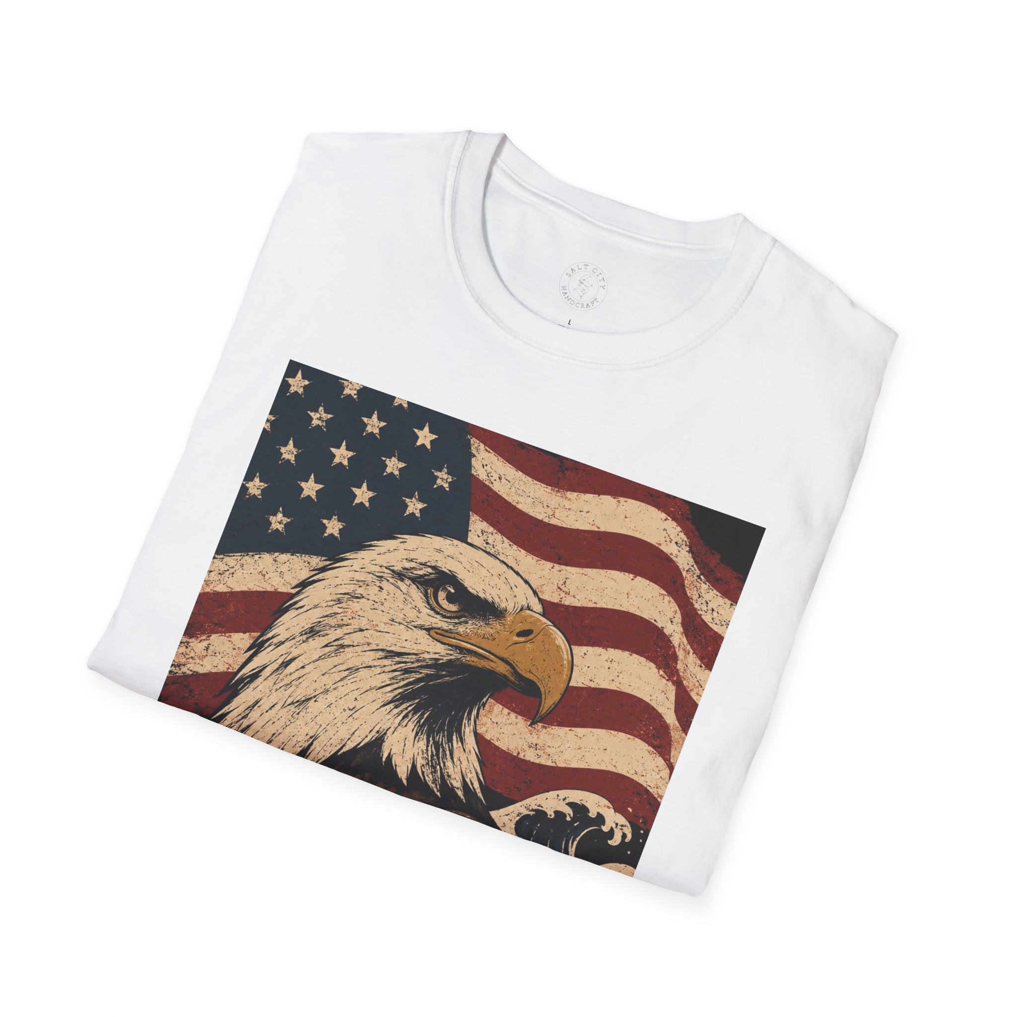 Patriotic Eagle T‑Shirt | American Flag Bald Eagle Graphic Tee