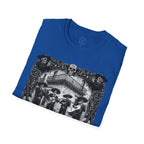 Skeleton Mariachi Band Tee | Ornate Gothic Style Framing | Unisex Softstyle T-Shirt